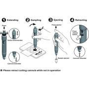 Biopsy punches with plunger, reusable