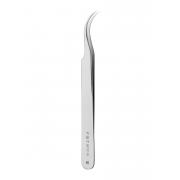 Student fine forceps - curved, student stainless steel, 10 cm